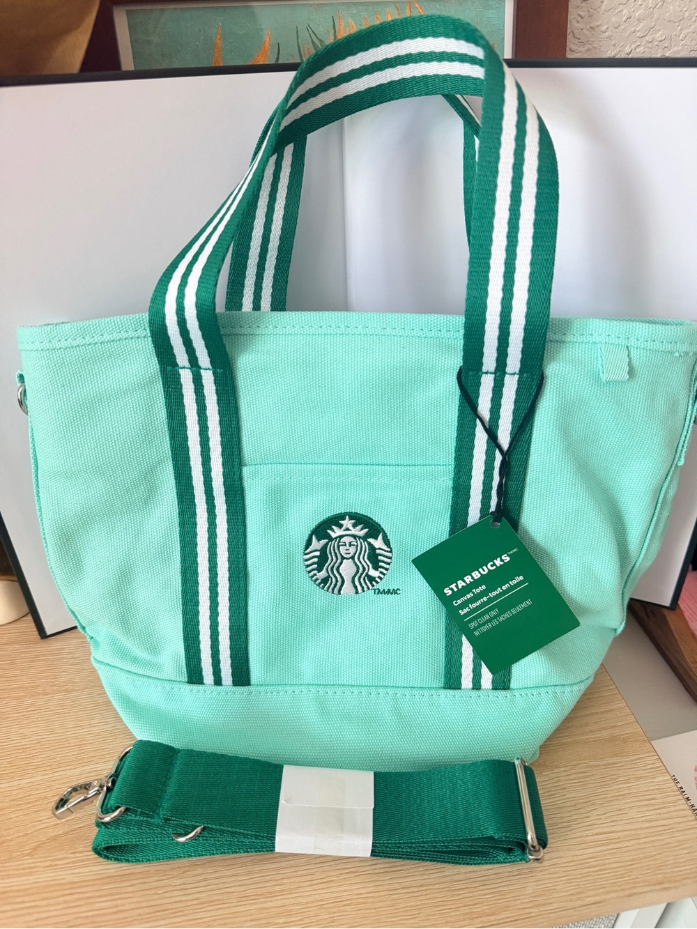 Starbucks Limited Edition Road Trip Coll Canvas Tote with Handles